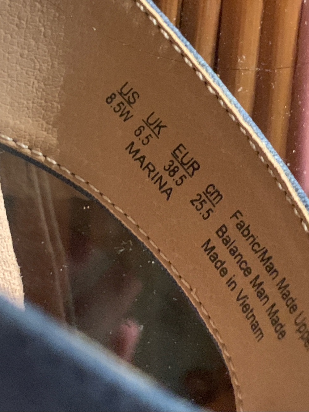 Wide LifeStride Stretch Cork Wedge Sandals, 8.5W - Picture 2 of 6